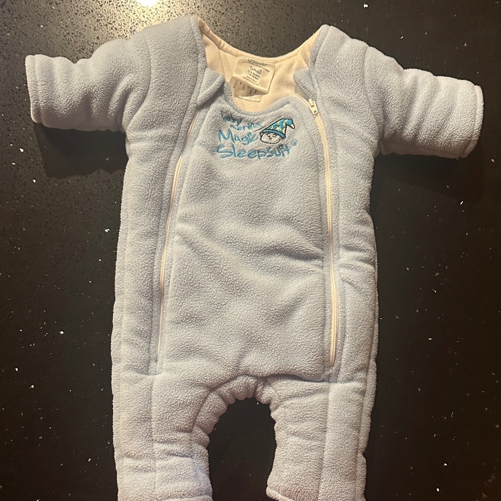 Baby Merlin’s Magic Sleepsuit Light Blue